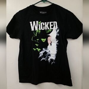 Wicked Musical Elphaba Glinda Graphic T-Shirt Youth Large EUC